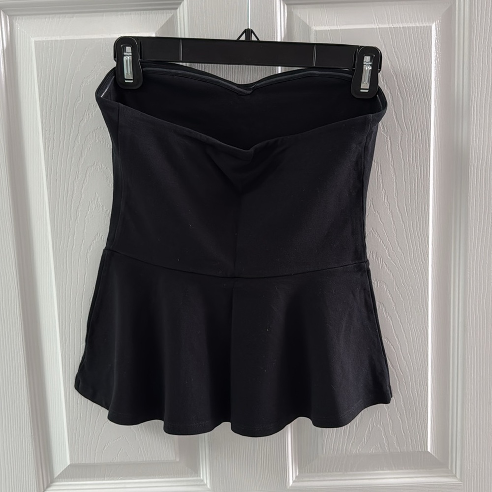 ❤️ Express -Black Strapless Peplum Top - Picture 5 of 5